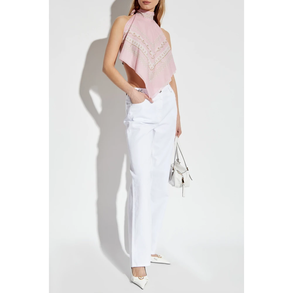 Versace Rugloze top Pink Dames