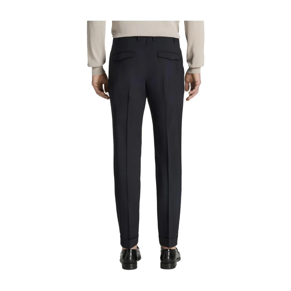 PT Torino Heren Katoenen Maatwerk Broek Blue Heren