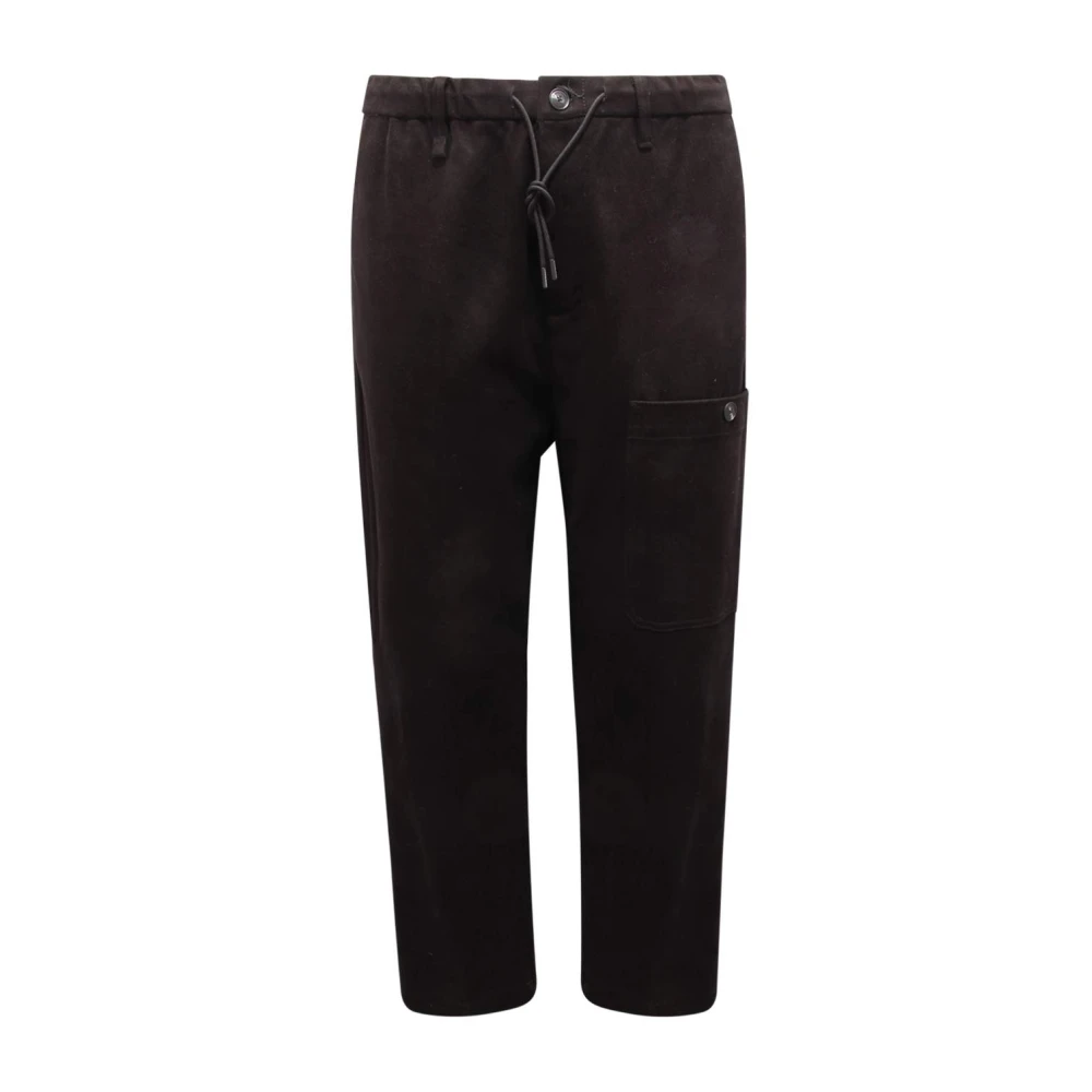 Emporio Armani Herren Schwarz Hosen, K, Sgröße:
