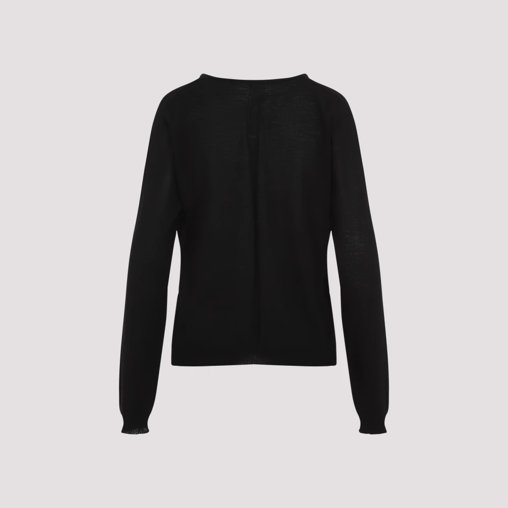 Rick Owens Extreme V-hals Pullover Black Dames