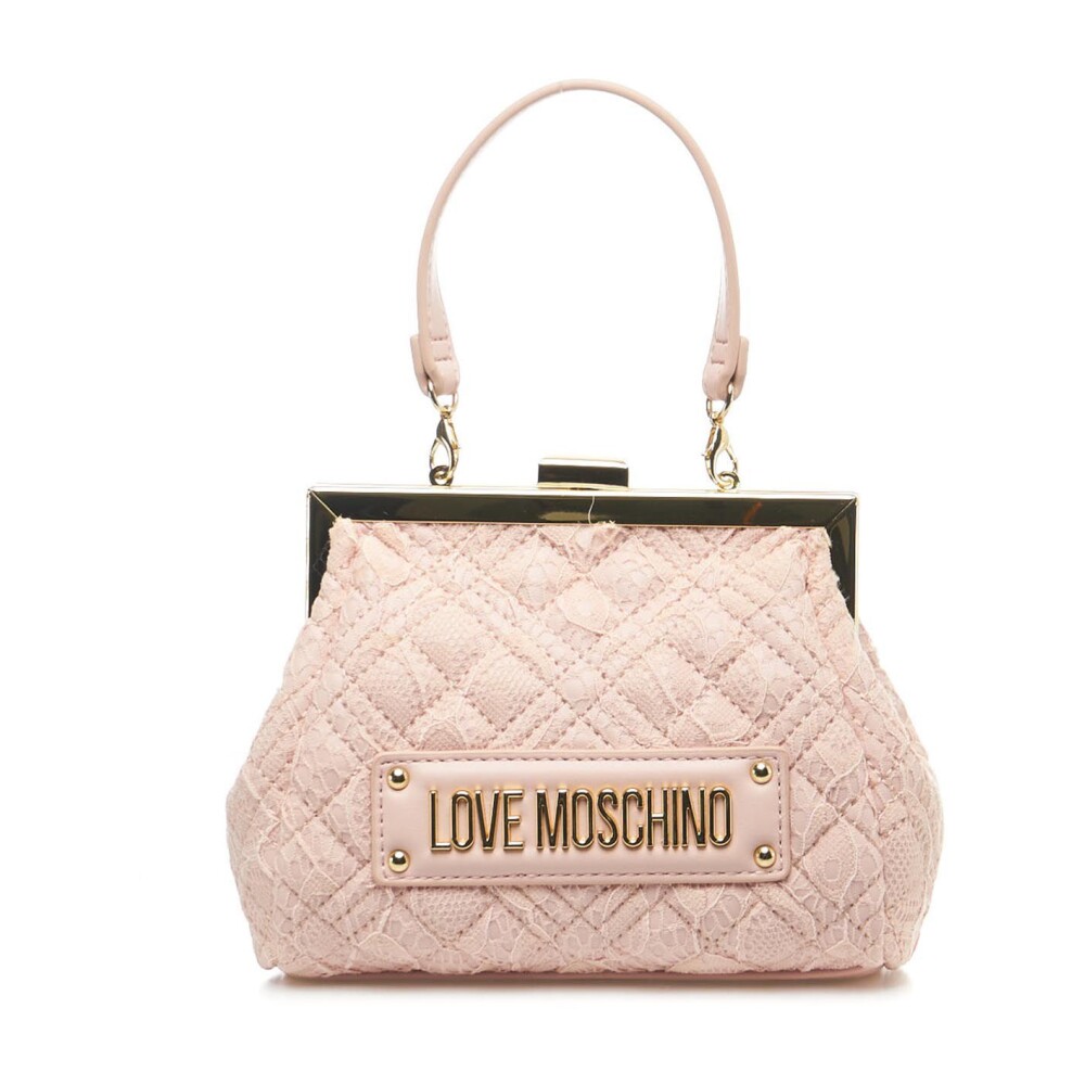 Borsa rosa love on sale moschino