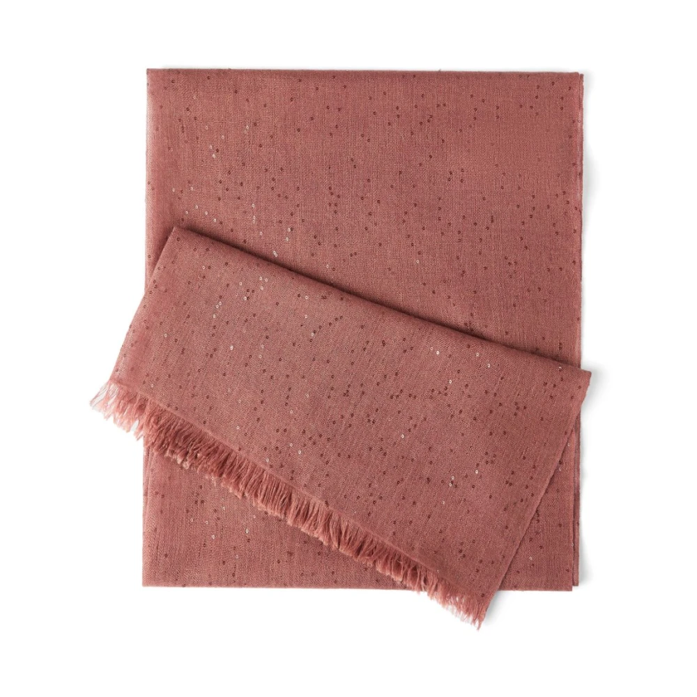 Brunello Cucinelli Women's Orange Cashmere And Silk Scarf
