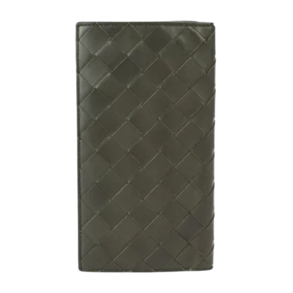 Bottega Veneta Vintage Pre-owned Leather wallets Black Dames