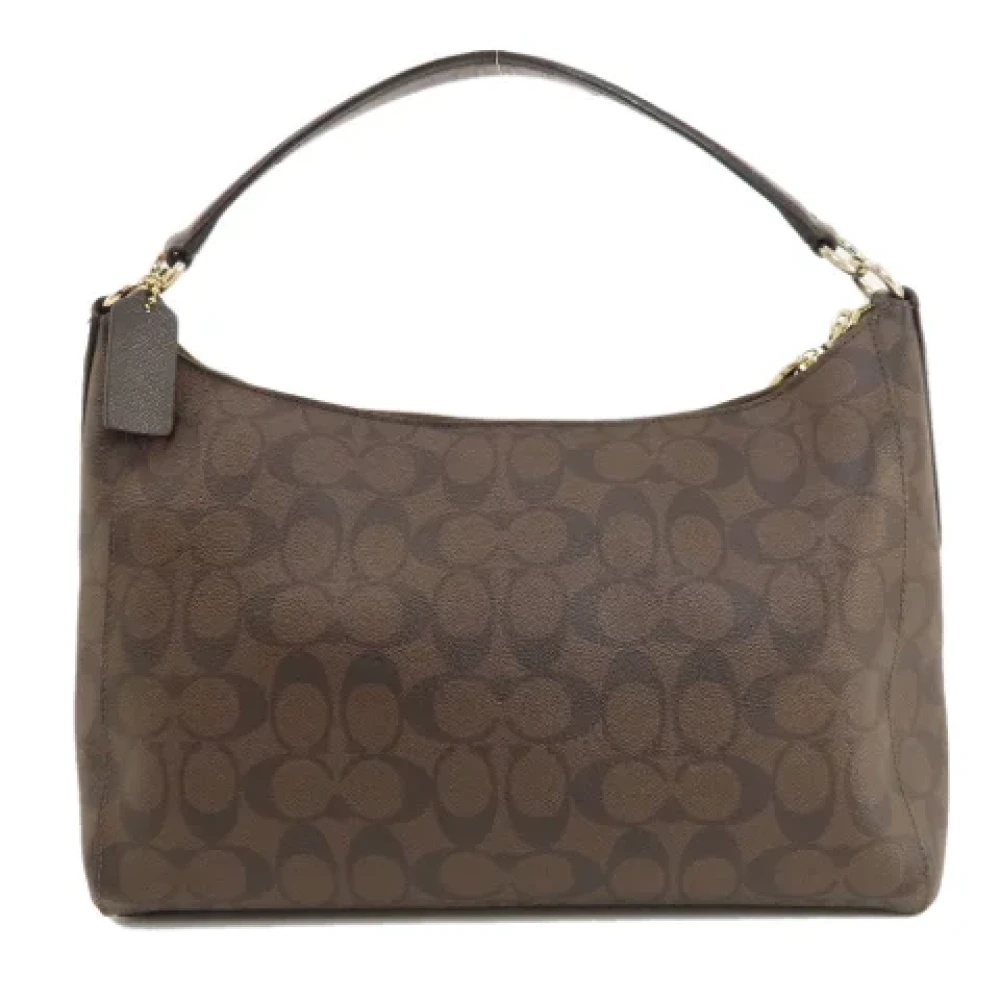 Coach Pre-owned Plastic shoulder-bags Brown Dames