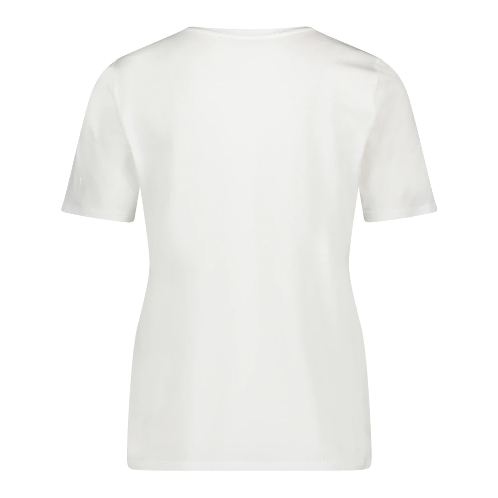 Betty Barclay Gedrukt Basic T-shirt met Glitterstenen White Dames