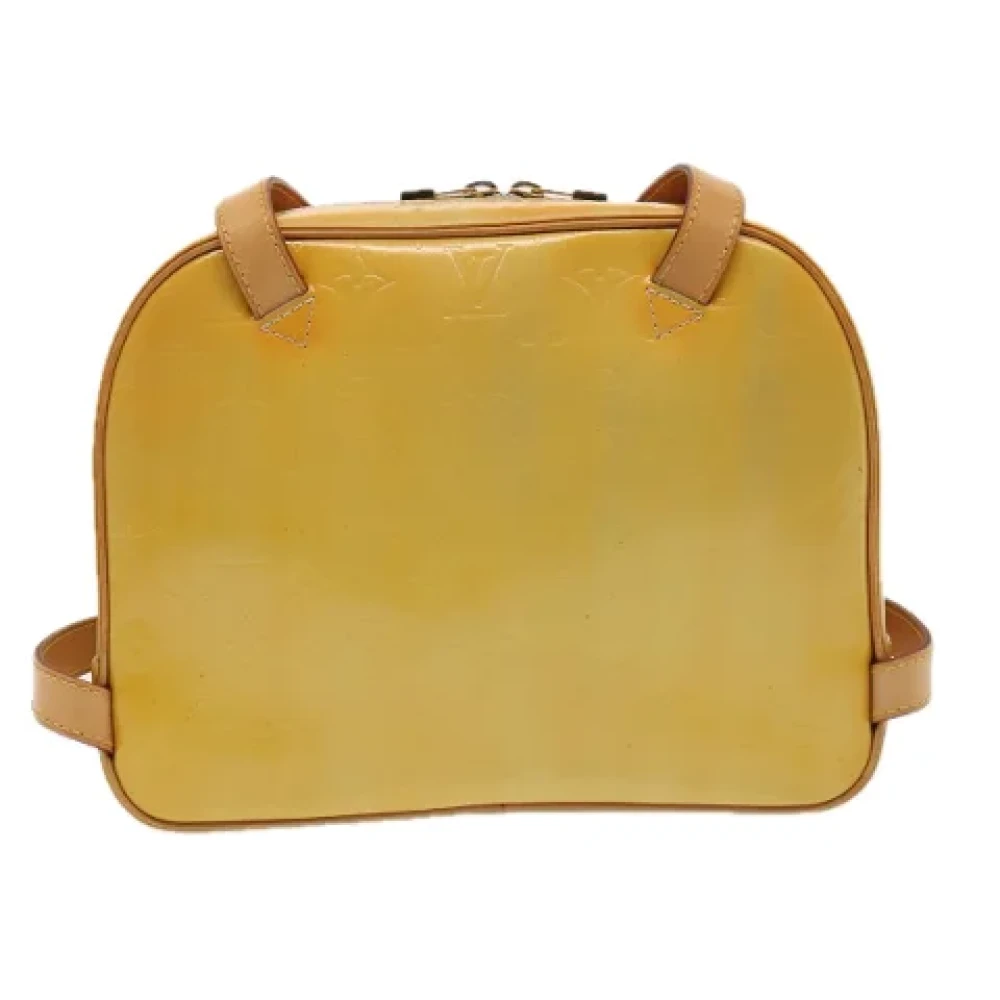 Louis Vuitton Vintage Pre-owned Leather backpacks Yellow Dames