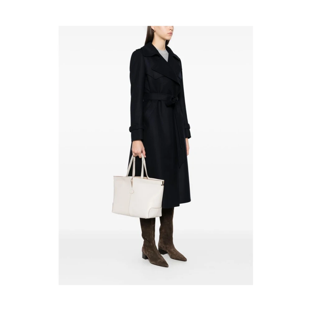 TOD'S Witte Handtas met Afneembare Pouch White Dames