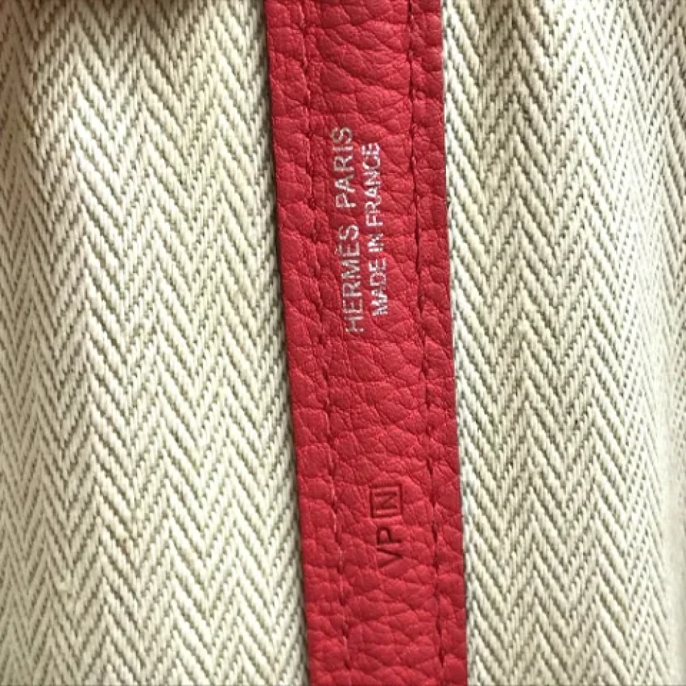 Hermès Vintage Pre-owned Leather totes Red Dames