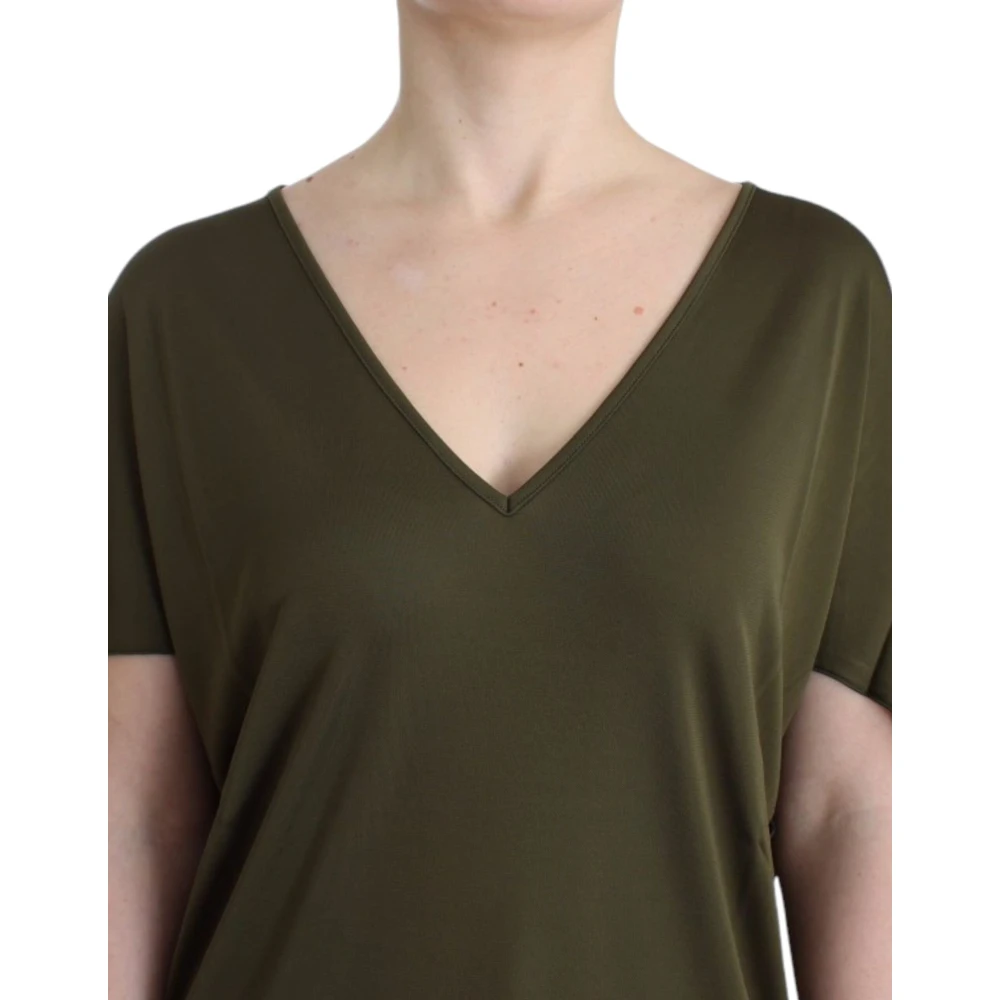 John Galliano Smaragdgroene Elegante Zijden Blouse Green Dames
