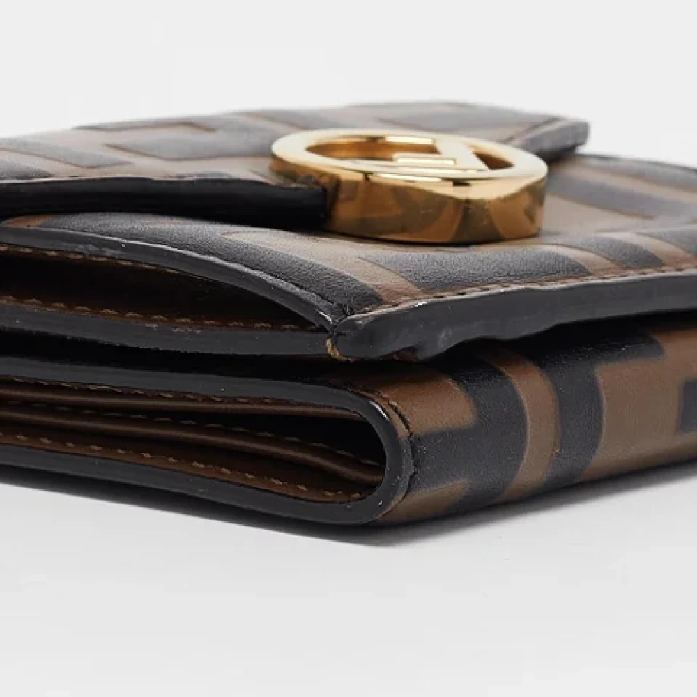 Fendi Vintage Pre-owned Leather wallets Brown Dames