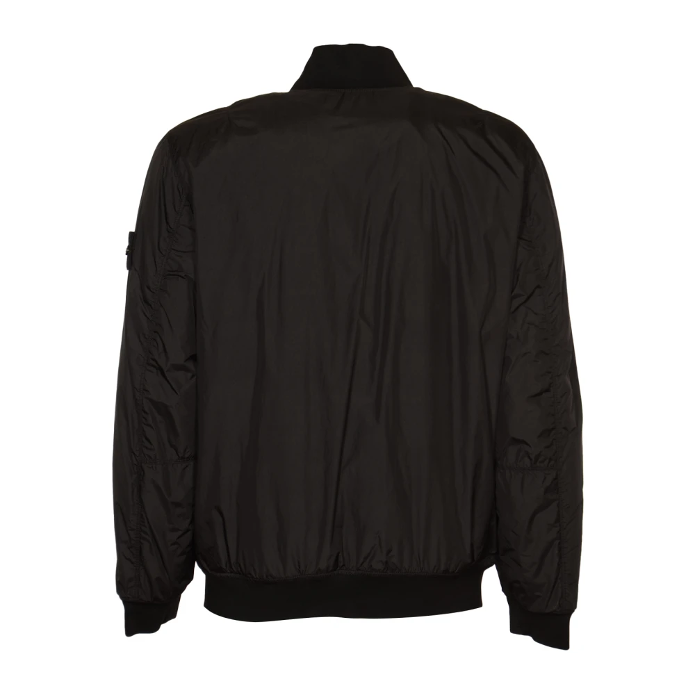 Stone Island Zwarte Jassen voor een Stijlvolle Look Black Heren