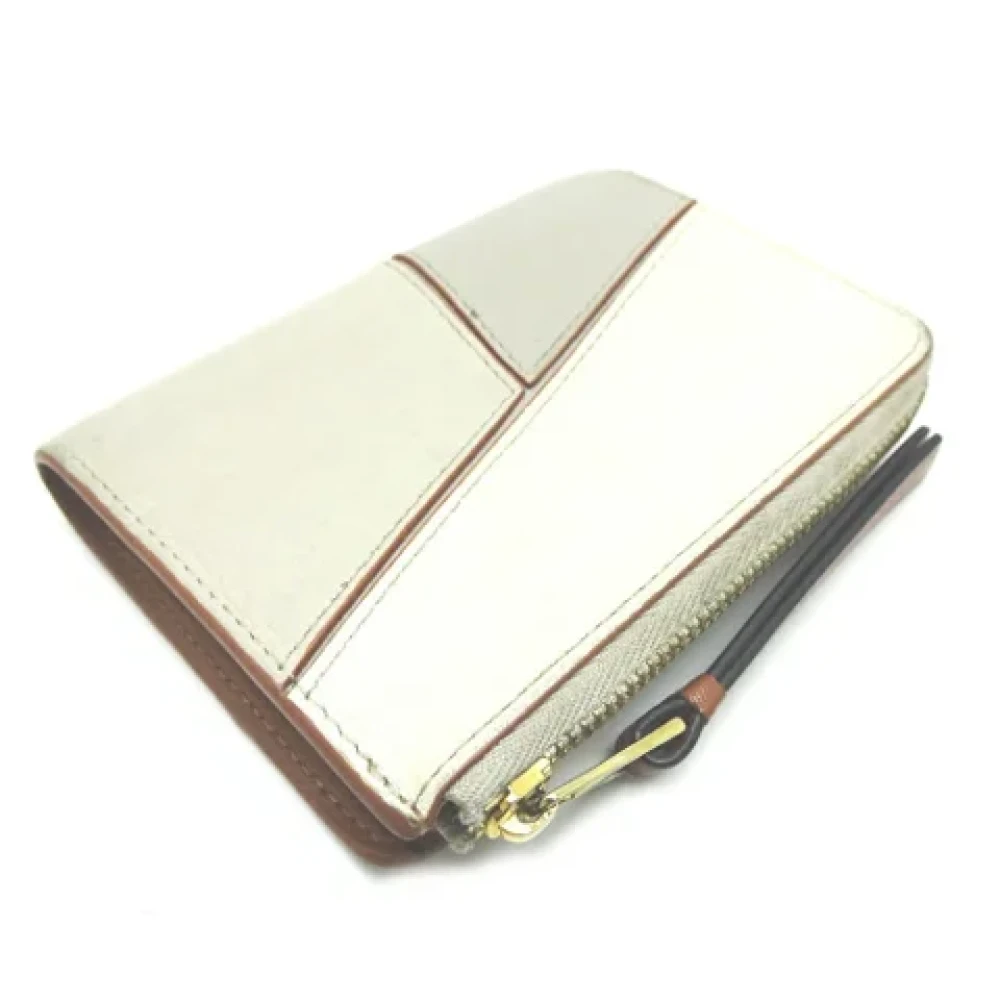 Loewe Pre-owned Leather wallets White Dames