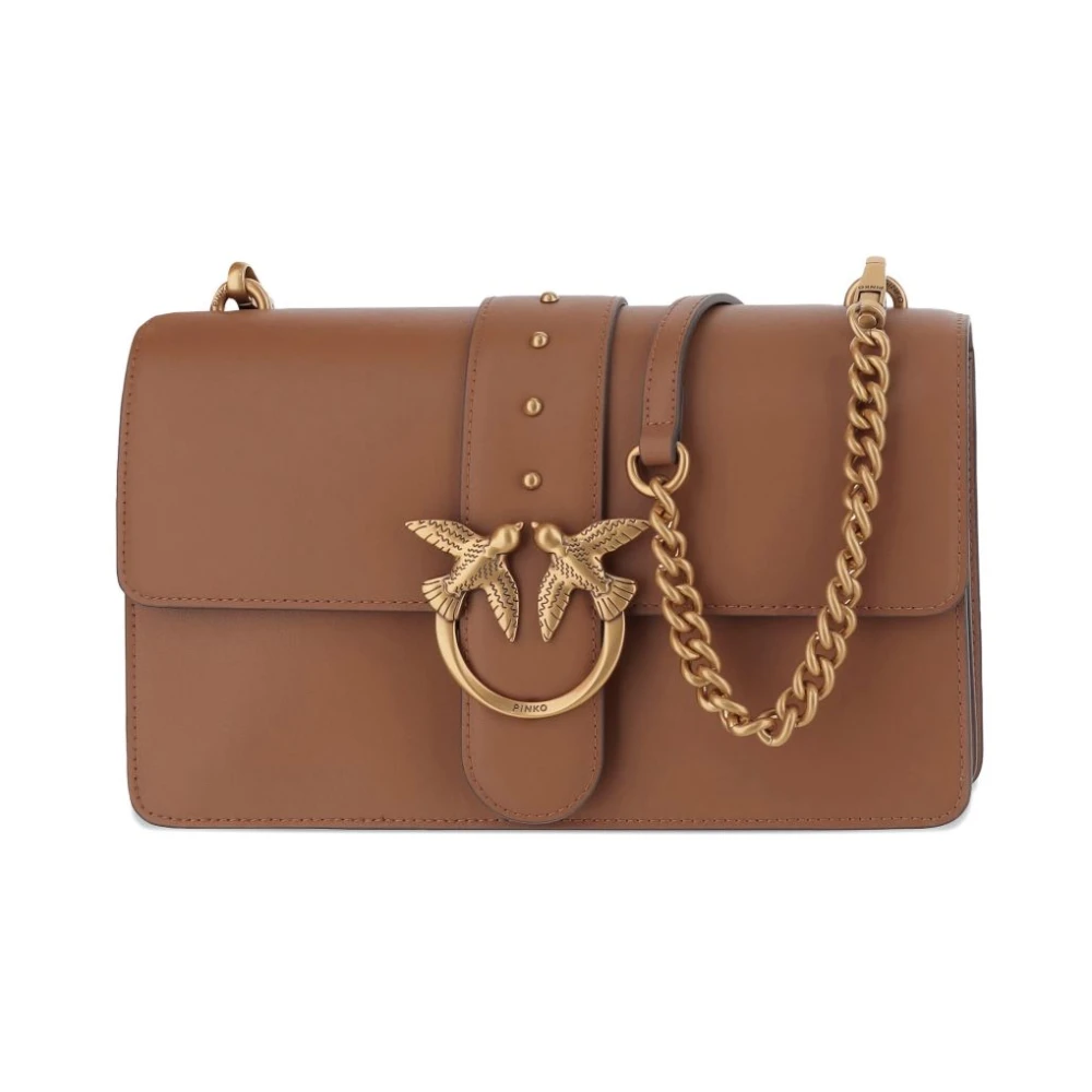 Pinko Women's Brown Love One Shoulder Bag - Shoulder Bags - One Size - Bags