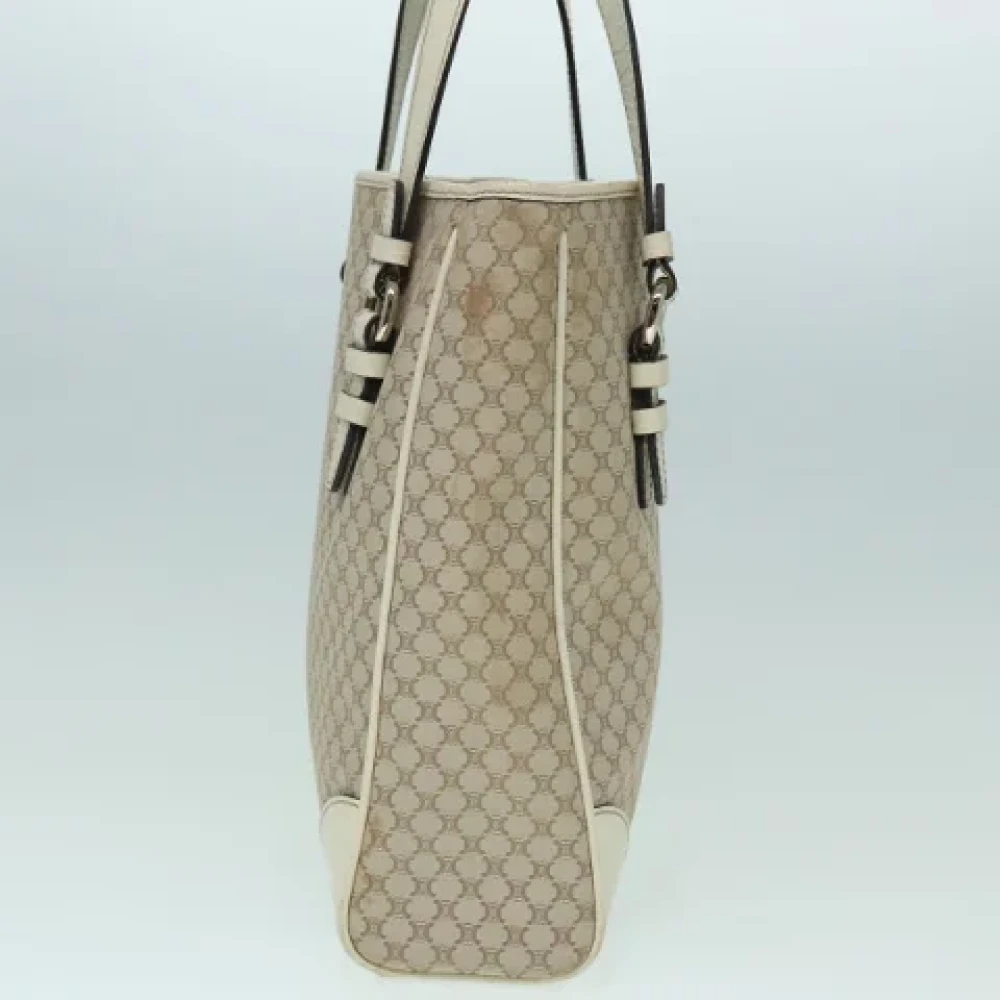 Celine Vintage Pre-owned Canvas handbags Beige Dames