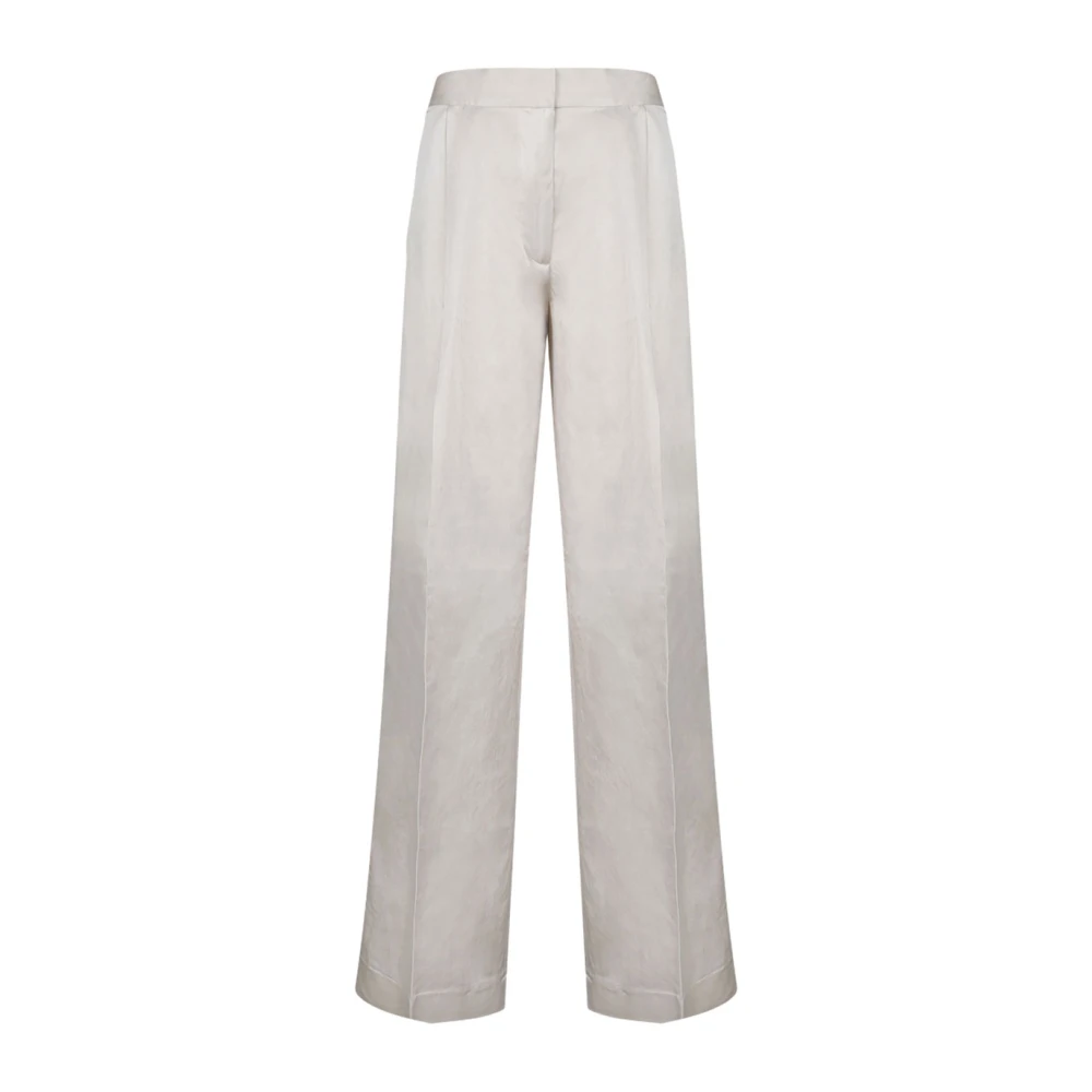 Calvin Klein Sartorial Wide Leg Pants White Dames