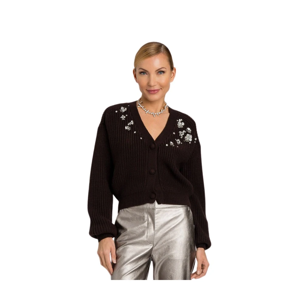 Twinset Stijlvolle Sweater Set Brown Dames