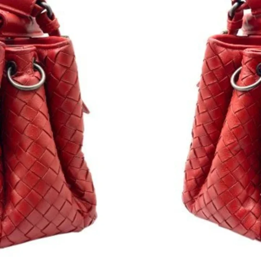 Bottega Veneta Vintage Pre-owned Leather handbags Red Dames