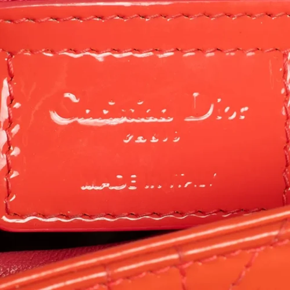 Dior Vintage Pre-owned Leather dior-bags Orange Dames