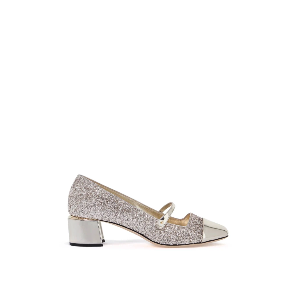 Jimmy Choo Women's Gray Mary Jane Elisa Pumps