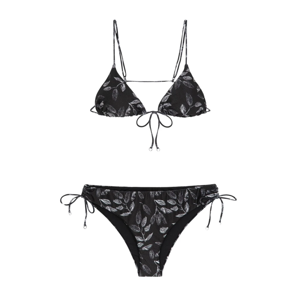 Me-Fui Verstelbare driehoek bikini set met twist Black Dames