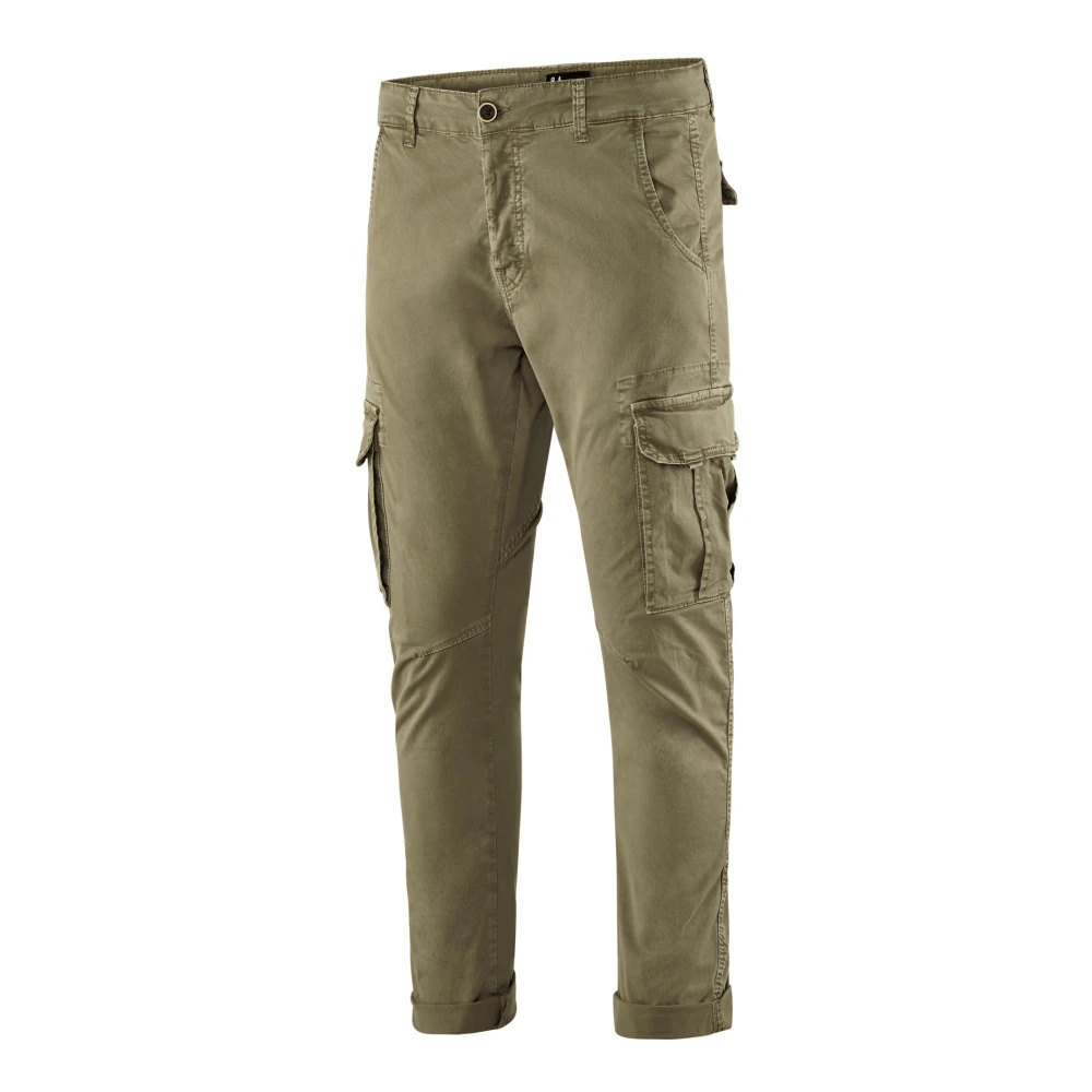 BomBoogie Cargo broek in katoenen gabardine Beige Heren
