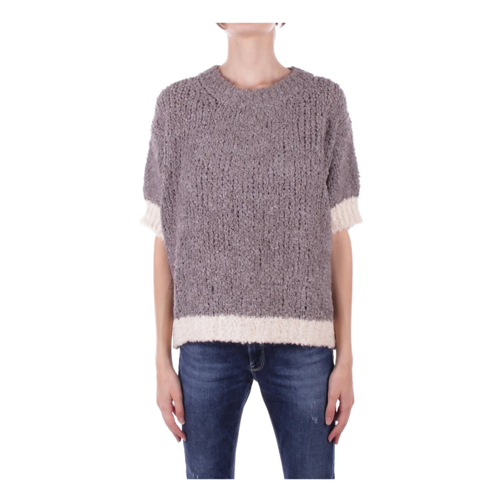 H2O Beige Trui met Geborduurde Details Beige Dames