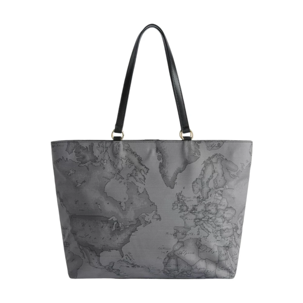 Alviero Martini 1a Classe Geo Dark Shopper Tas in Grijs Gray Dames