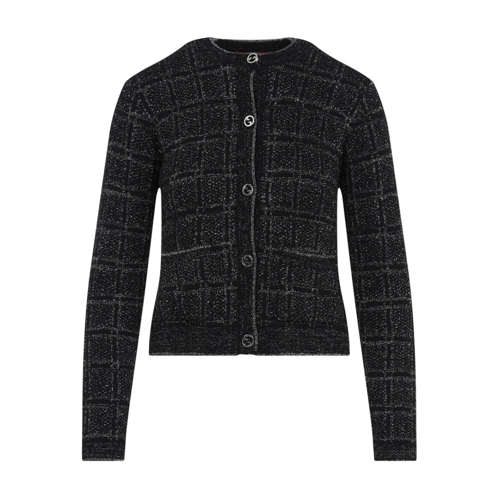 Gucci Zwart Zilveren Jas voor Mannen Black Dames