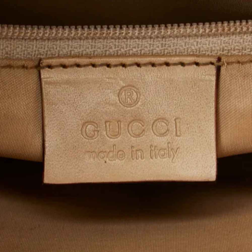 Gucci Vintage Pre-owned Leather gucci-bags Beige Dames