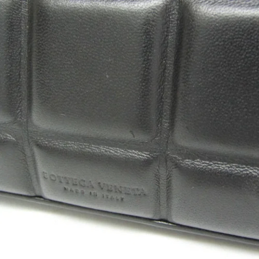 Bottega Veneta Vintage Pre-owned Leather shoulder-bags Black Dames