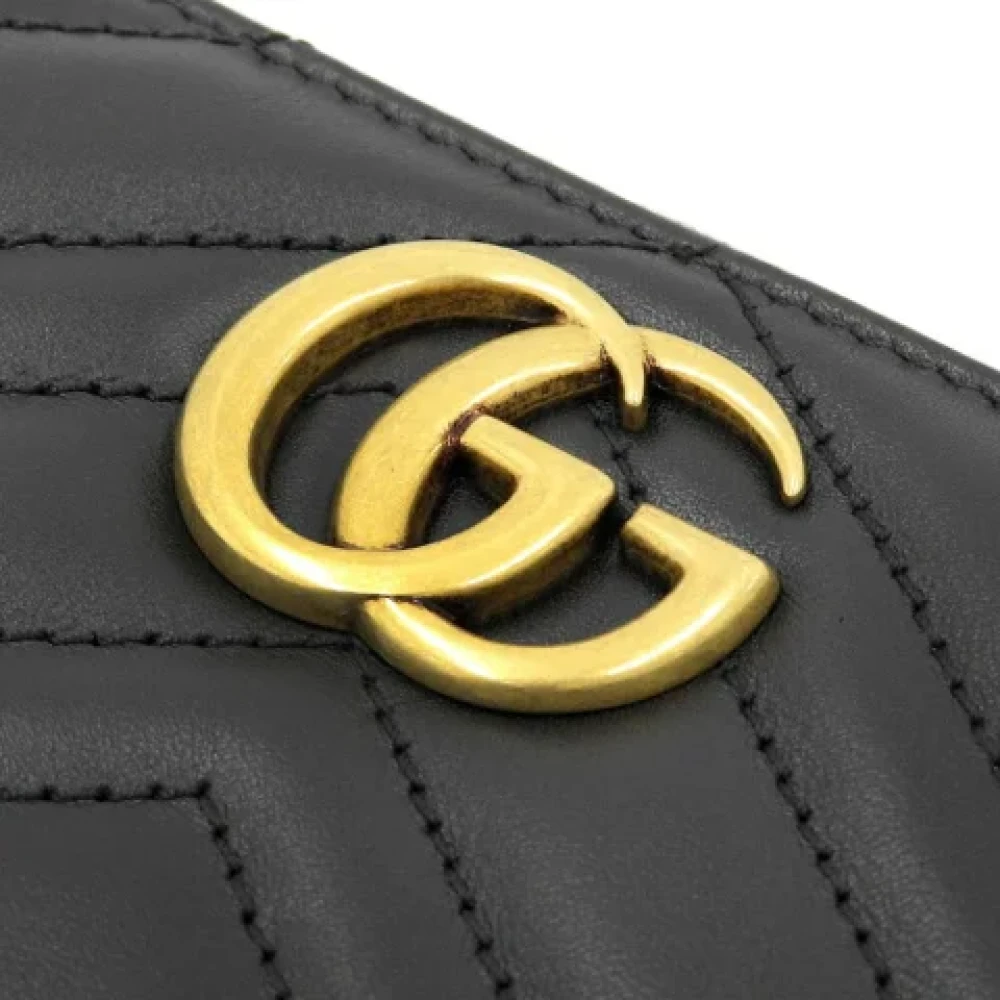 Gucci Vintage Pre-owned Leather wallets Black Dames