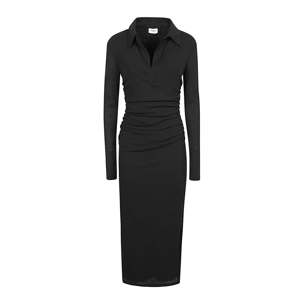 Marella Zwarte Jersey Jurk Black Dames