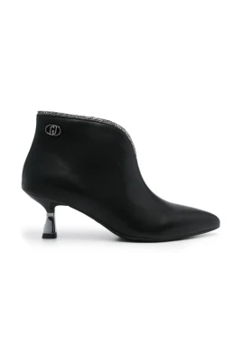 Svarta Rhinestone Ankelboots