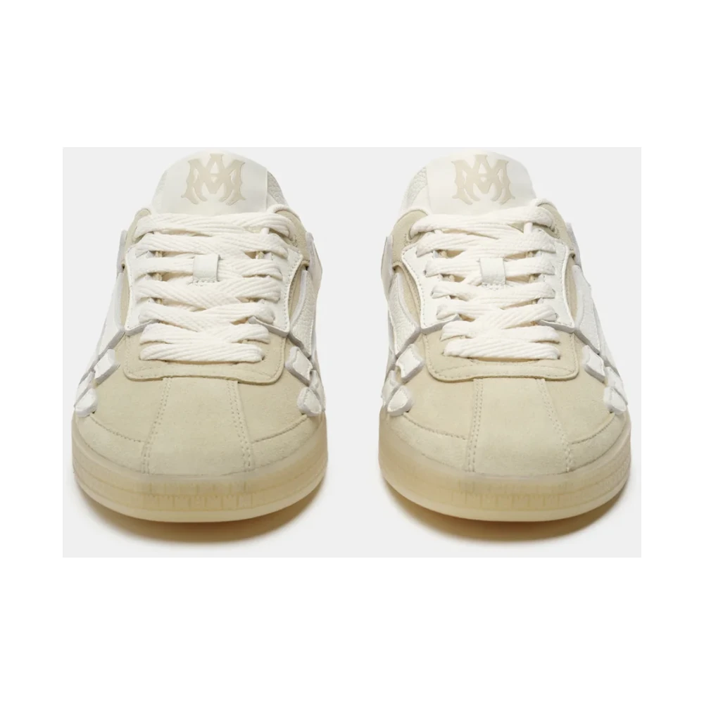 Amiri Crème Bone Sneakers met Vetersluiting Beige Heren