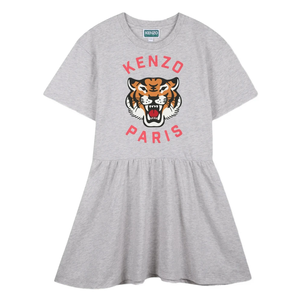 Kenzo Women's Gray Puff Skirt Dress