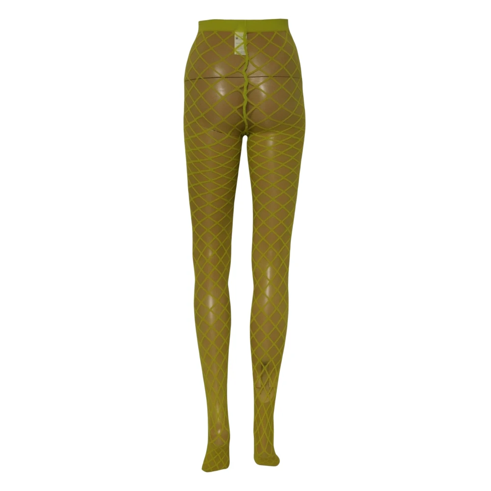 Dolce & Gabbana , Gloves, Female, Green, One Size, Green Nylon Fishnet Pantyhose Stockings Socks