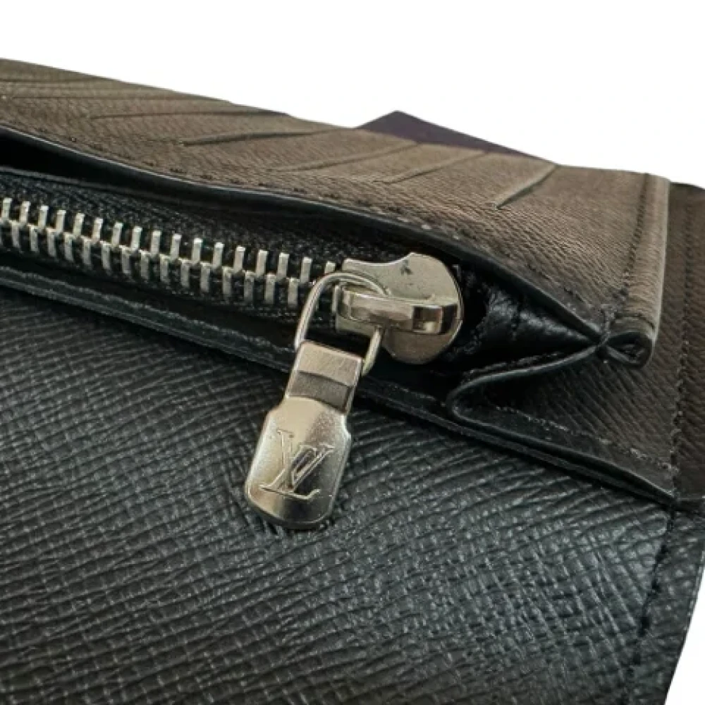 Louis Vuitton Vintage Pre-owned Leather wallets Black Heren