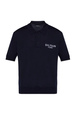 Wool Polo Shirt With Logo