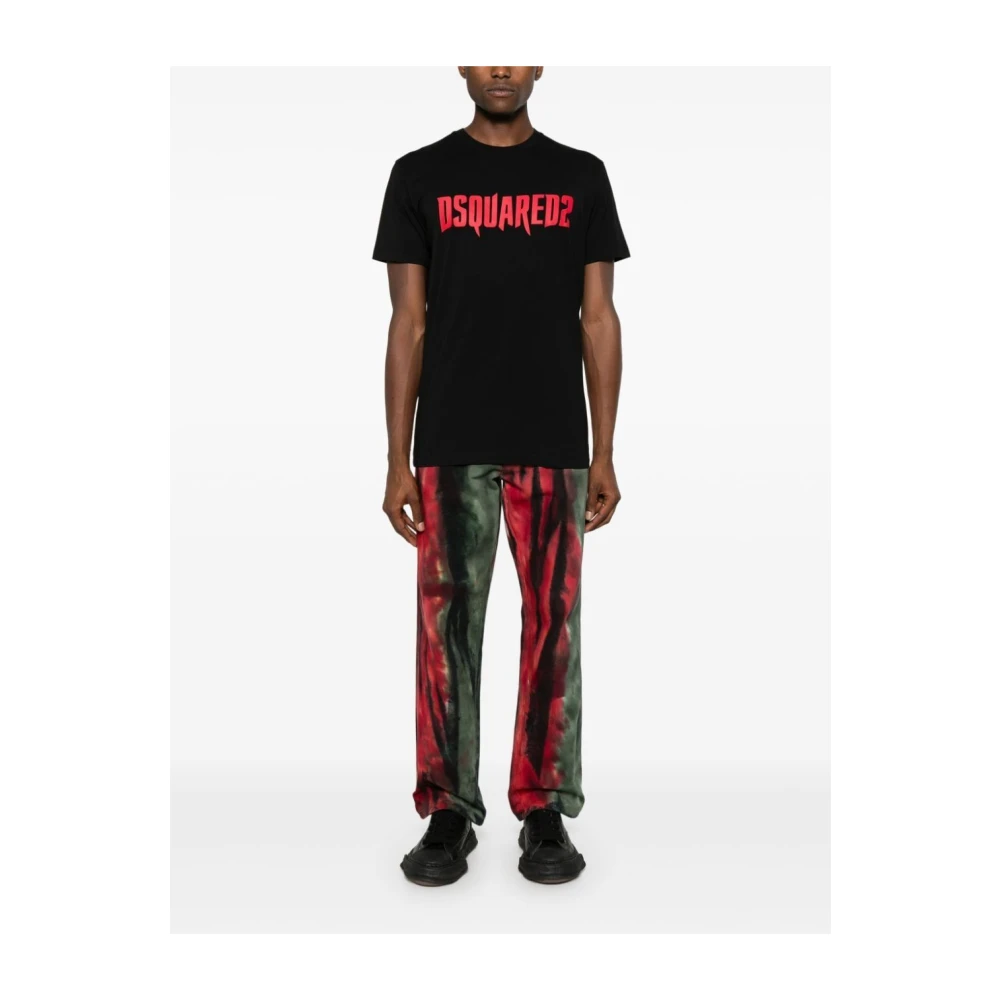 Dsquared2 Zwart Katoenen T-Shirt Black Heren