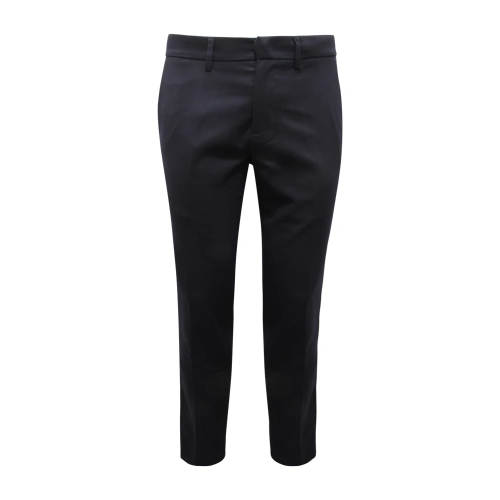 Paolo Pecora Men's Blue Wool Blend Trousers, Made In Italy