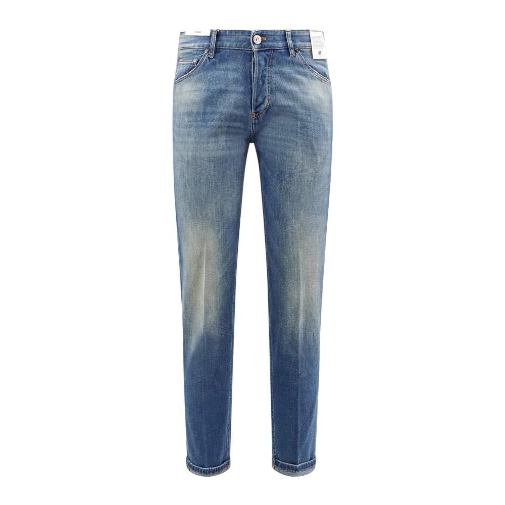 PT Torino Blauwe Jeans met knoopsluiting Blue Heren