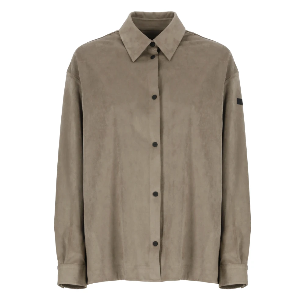 RRD Fleece Suede-effect Stretch Blouse Beige Dames