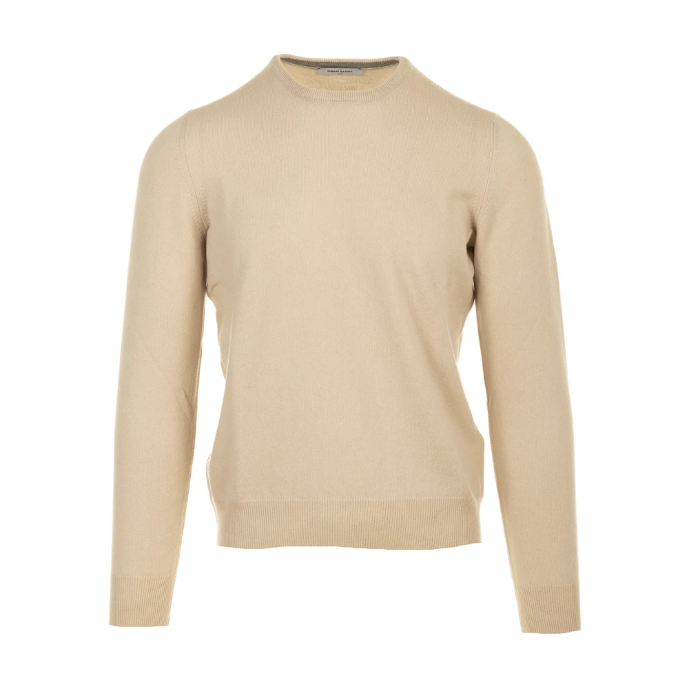 Gran Sasso Stijlvol Paricollo Mode Shirt Beige Heren