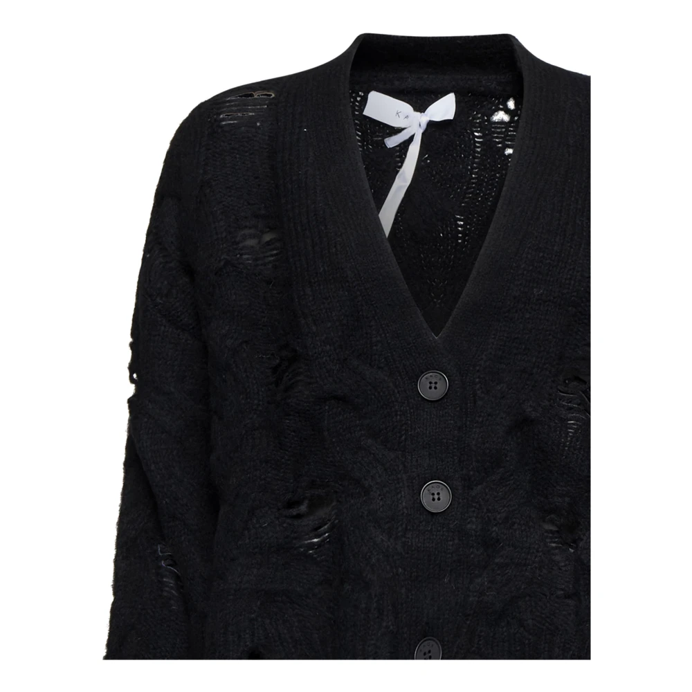 Kaos Zwarte Sweatercollectie Black Dames