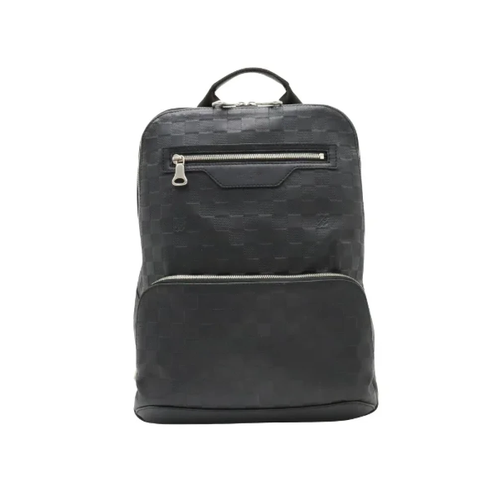 Louis Vuitton Vintage Pre-owned Canvas backpacks Black Heren