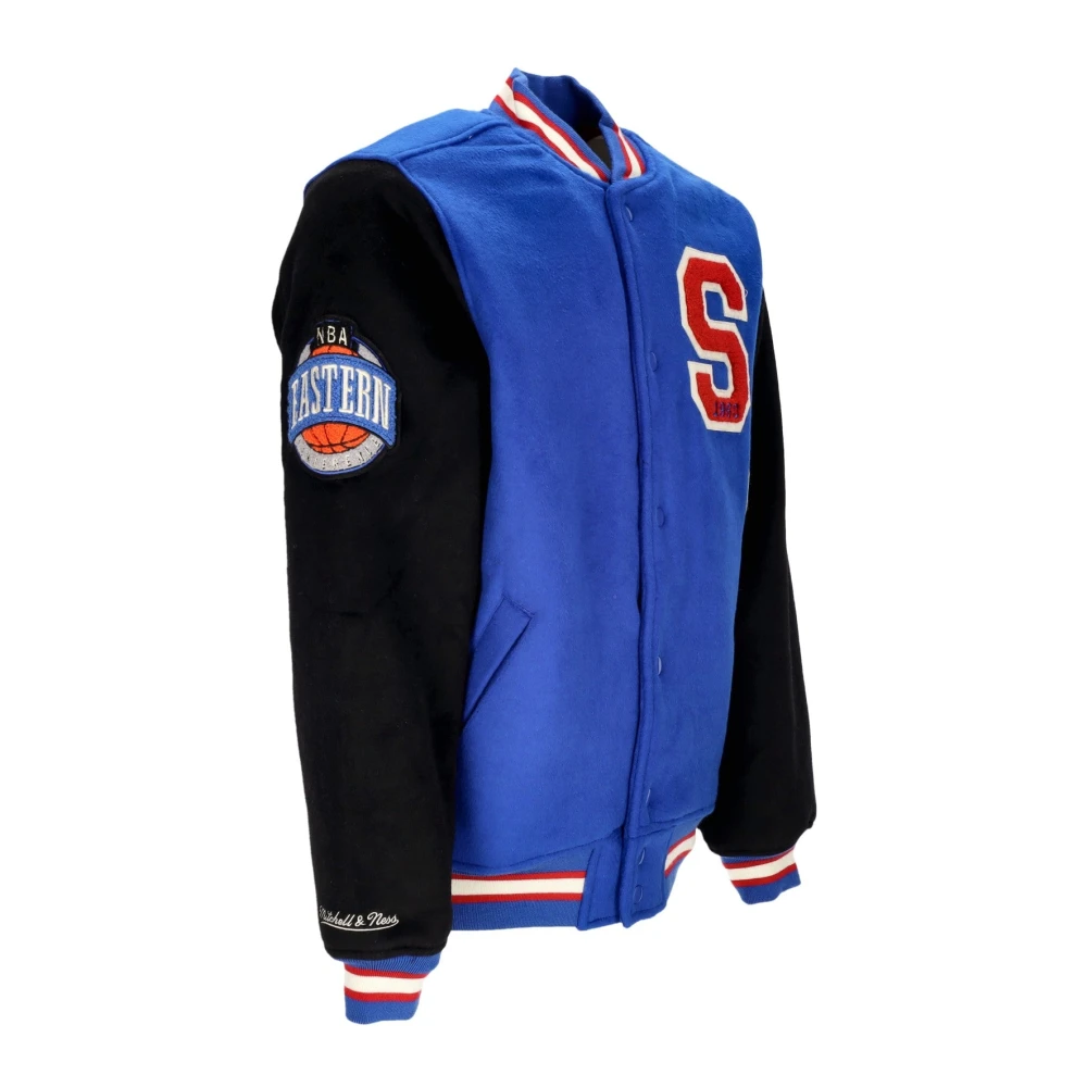 Mitchell & Ness NBA Team Legacy Varsity Jacket Blue Heren