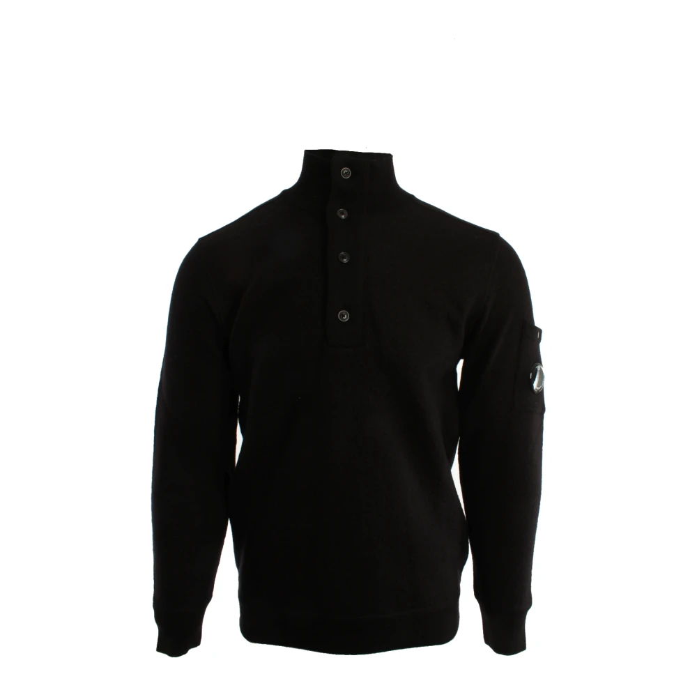 C.p. Company Men's Black Turtlenecks, S, Turtleneck
