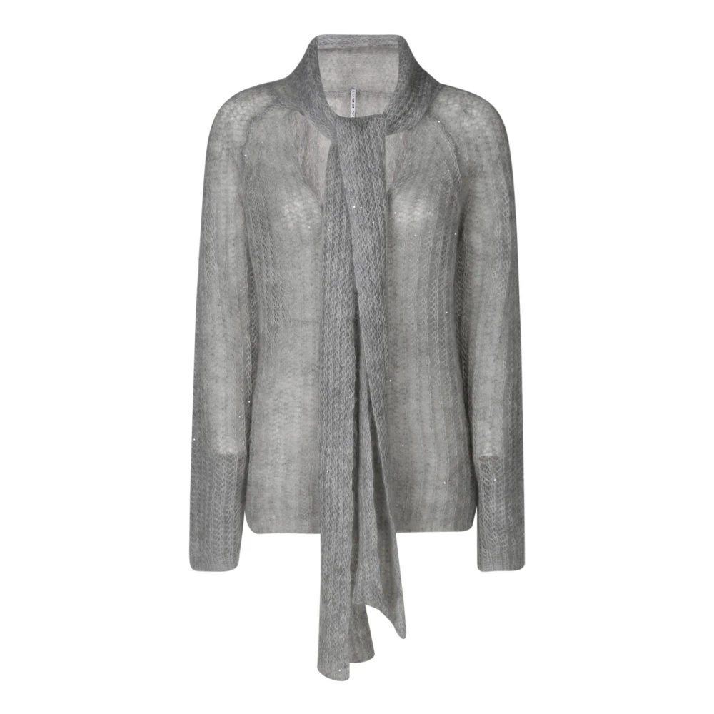 Liviana Conti Stijlvol Lichtgewicht Trui voor de hele dag comfort Gray Dames