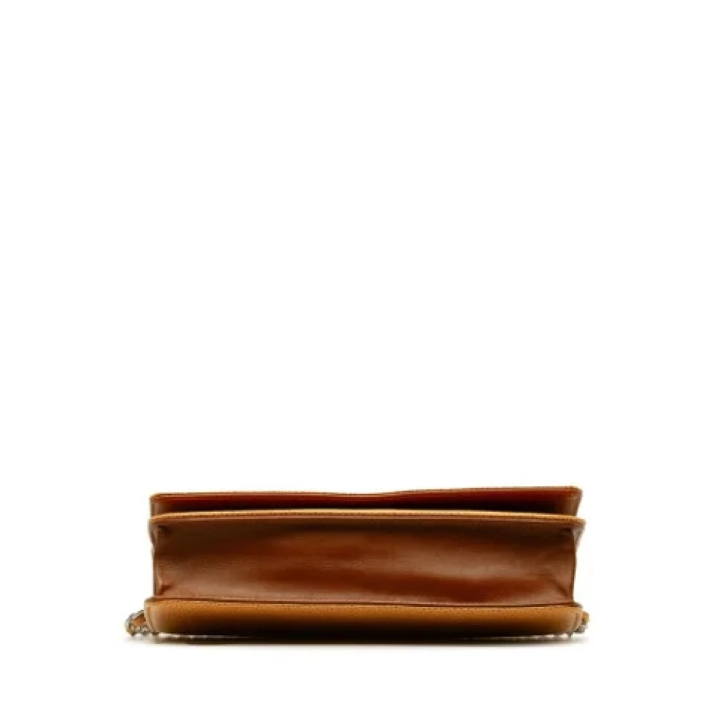 Chanel Vintage Pre-owned Fabric chanel-bags Brown Dames