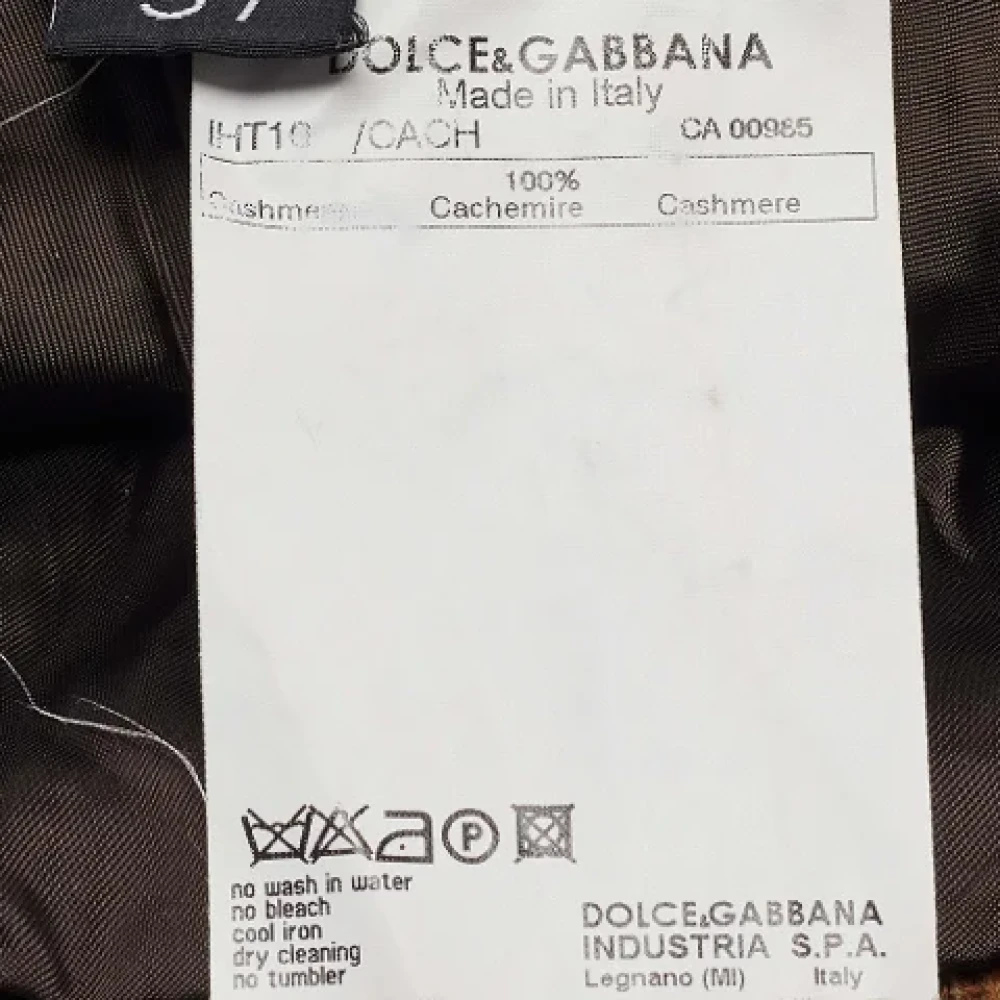 Dolce & Gabbana Pre-owned Cashmere hats Brown Dames